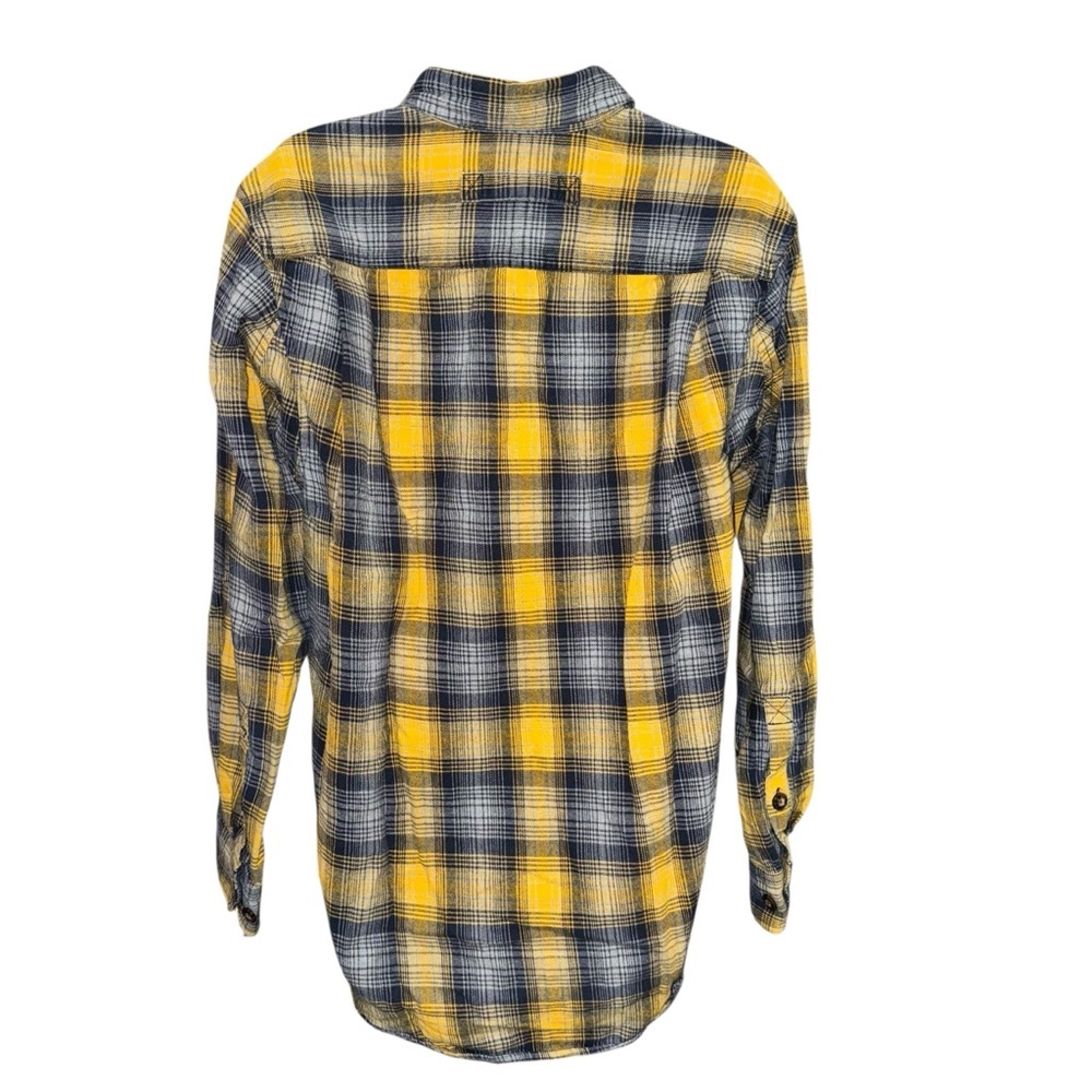 Duluth Trading Co Women’s Plaid Flannel Button Down Shirt Cotton Medium - Picture 3 of 6